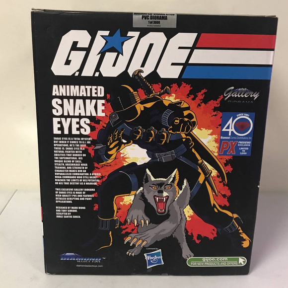 Snake Eyes (Animated) Gallery Diorama - DCD 40th Anniversary Exclusive - Picture 5 of 5